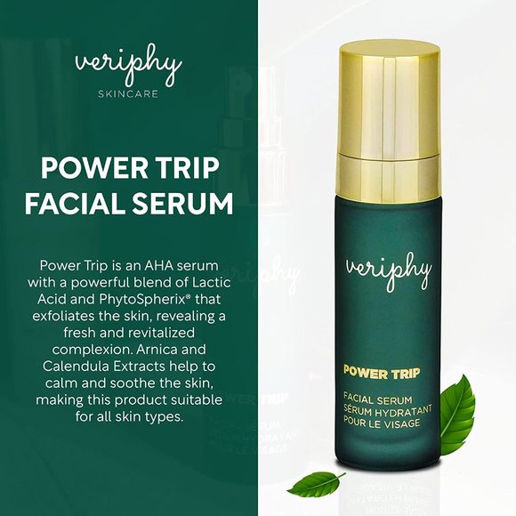 VERIPHY Skincare Power Trip Facial Serum Exfoliate Phytoglycogen & AHA - Picture 2 of 8